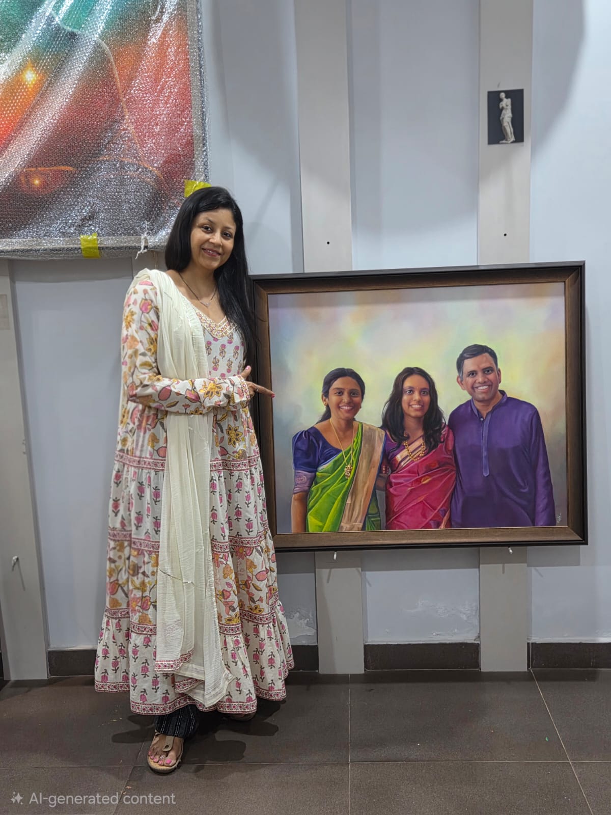 The framed family portrait