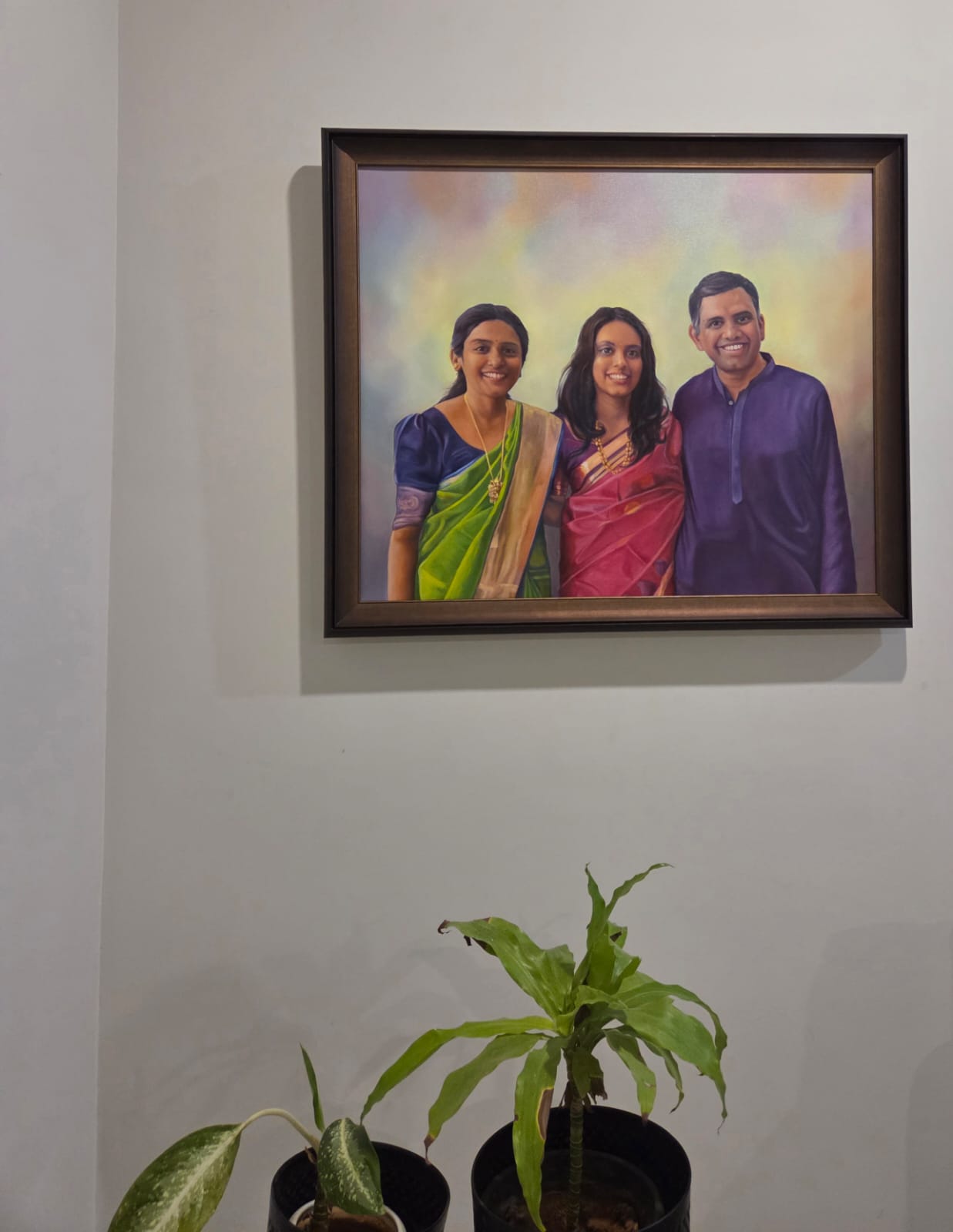 The portrait on the family wall